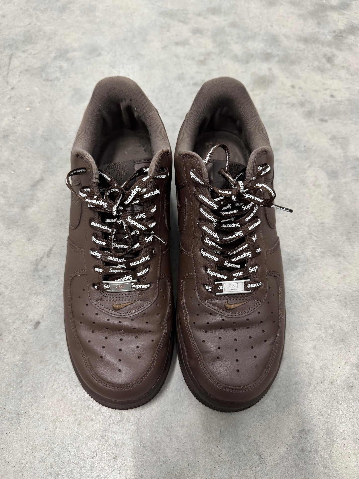 AIR FORCE SUPREME LOW “ Box-Logo Baroque Brown “