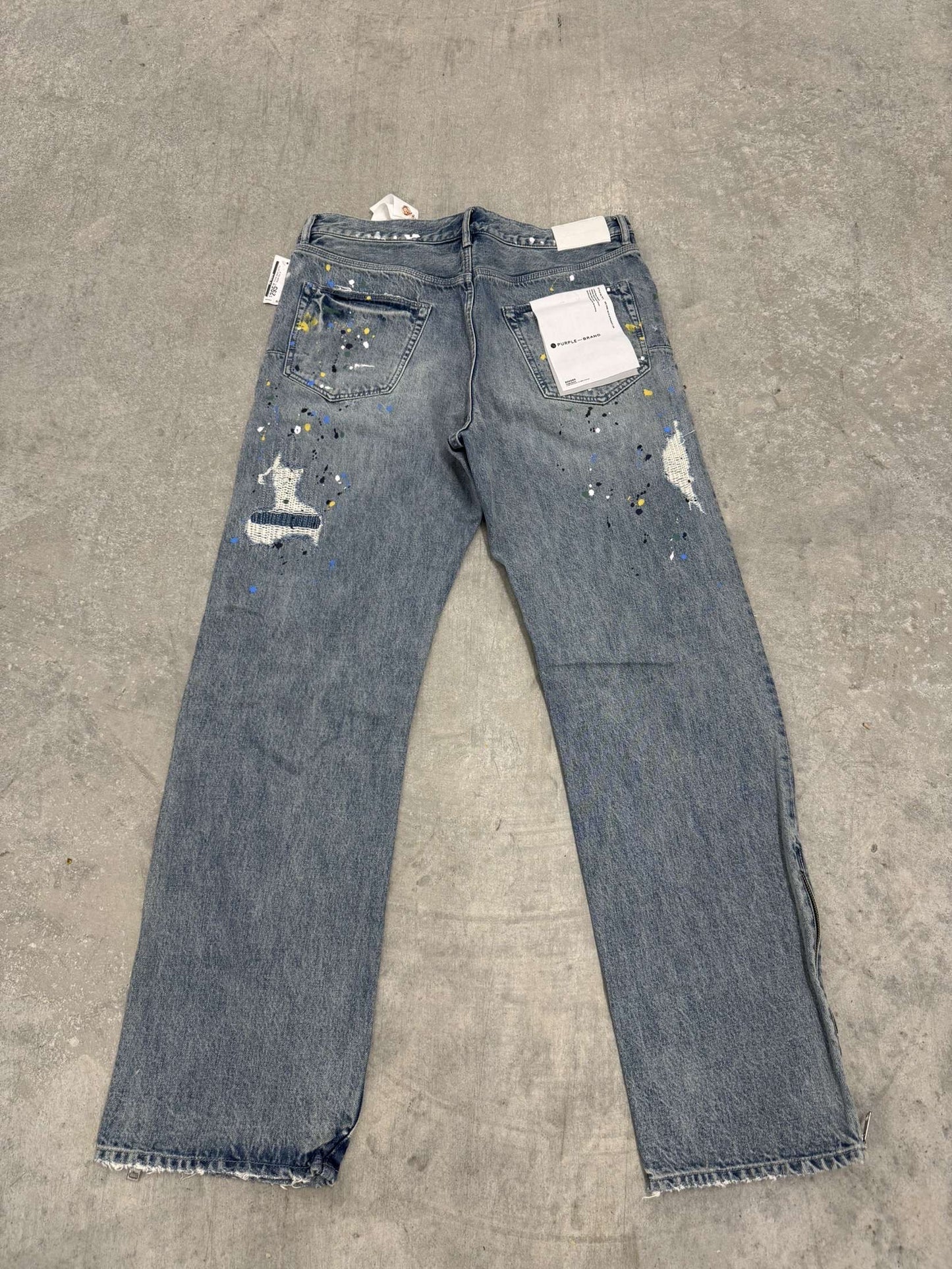Brand new Purple Jeans "Light wash with zip"
