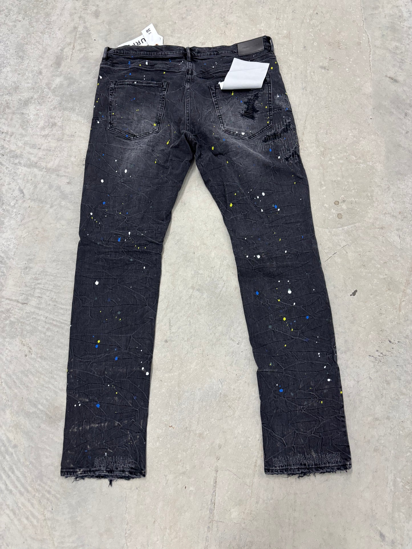 Brand new Purple Jeans "Spotted Yellow/Blue"