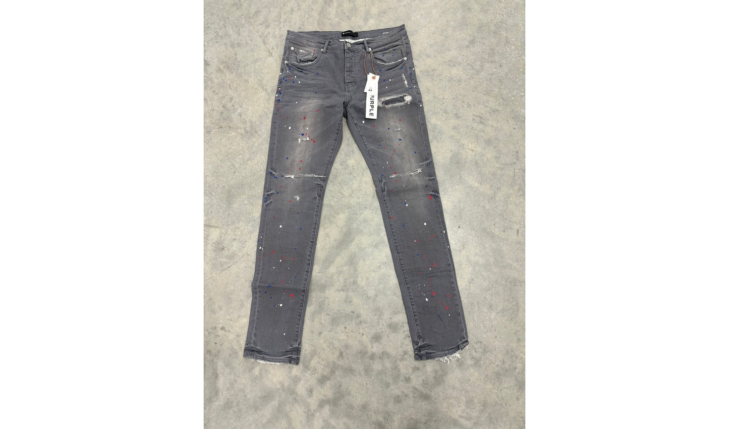 Brand new Purple Jeans "Washed Grey Paint"
