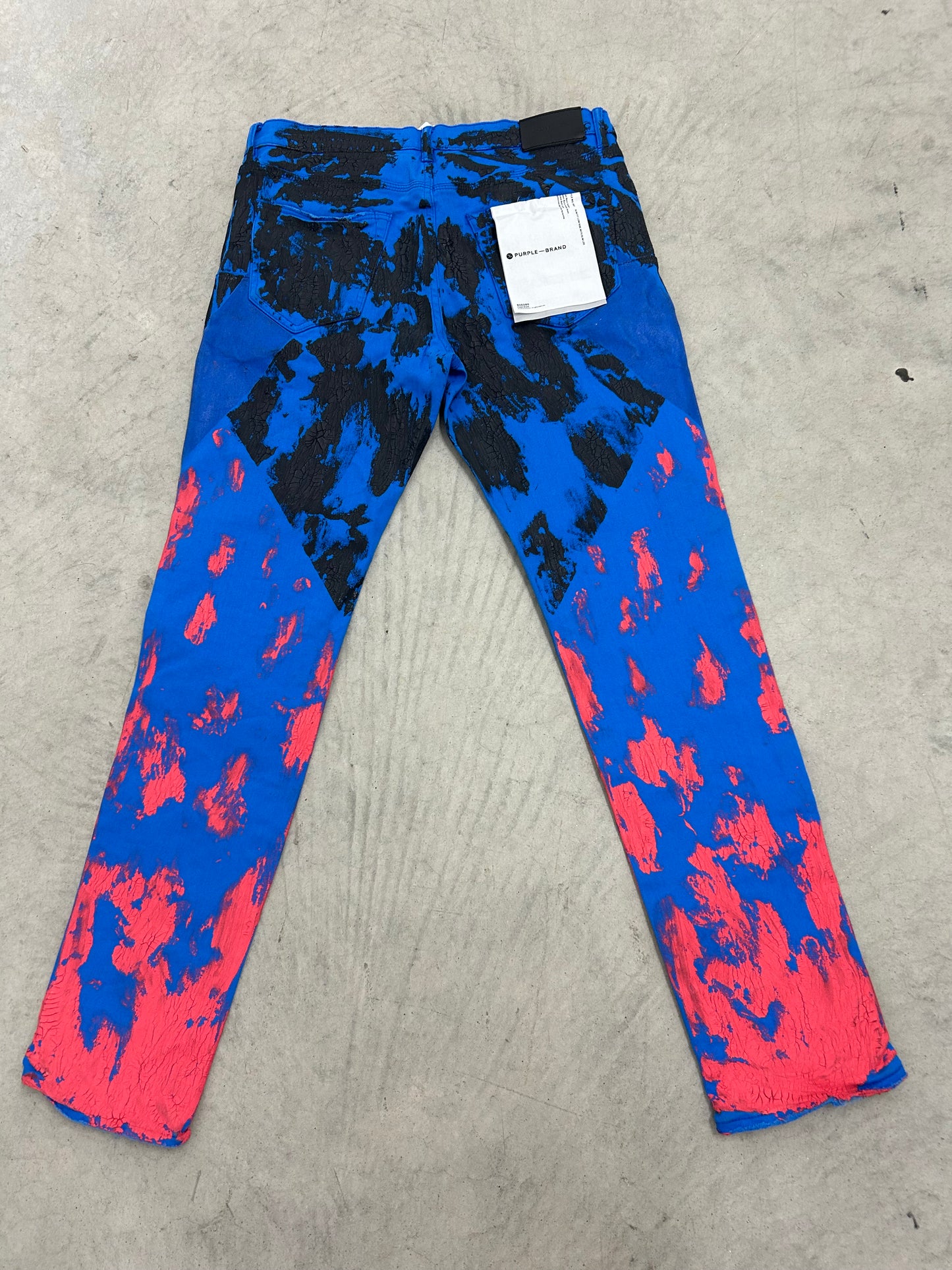 Brand new Purple Jeans "Blue/Black flame"