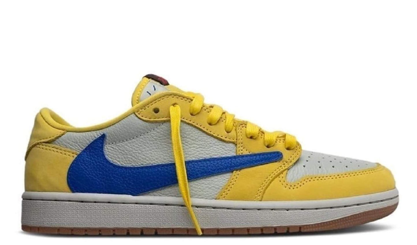 Travis Scott Jordan 1 Low "Canary" Brand New
