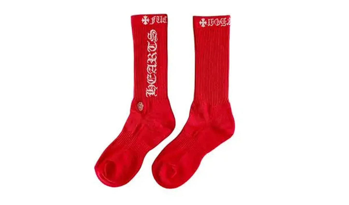 Chrome Heart Logo Red Socks Brand new