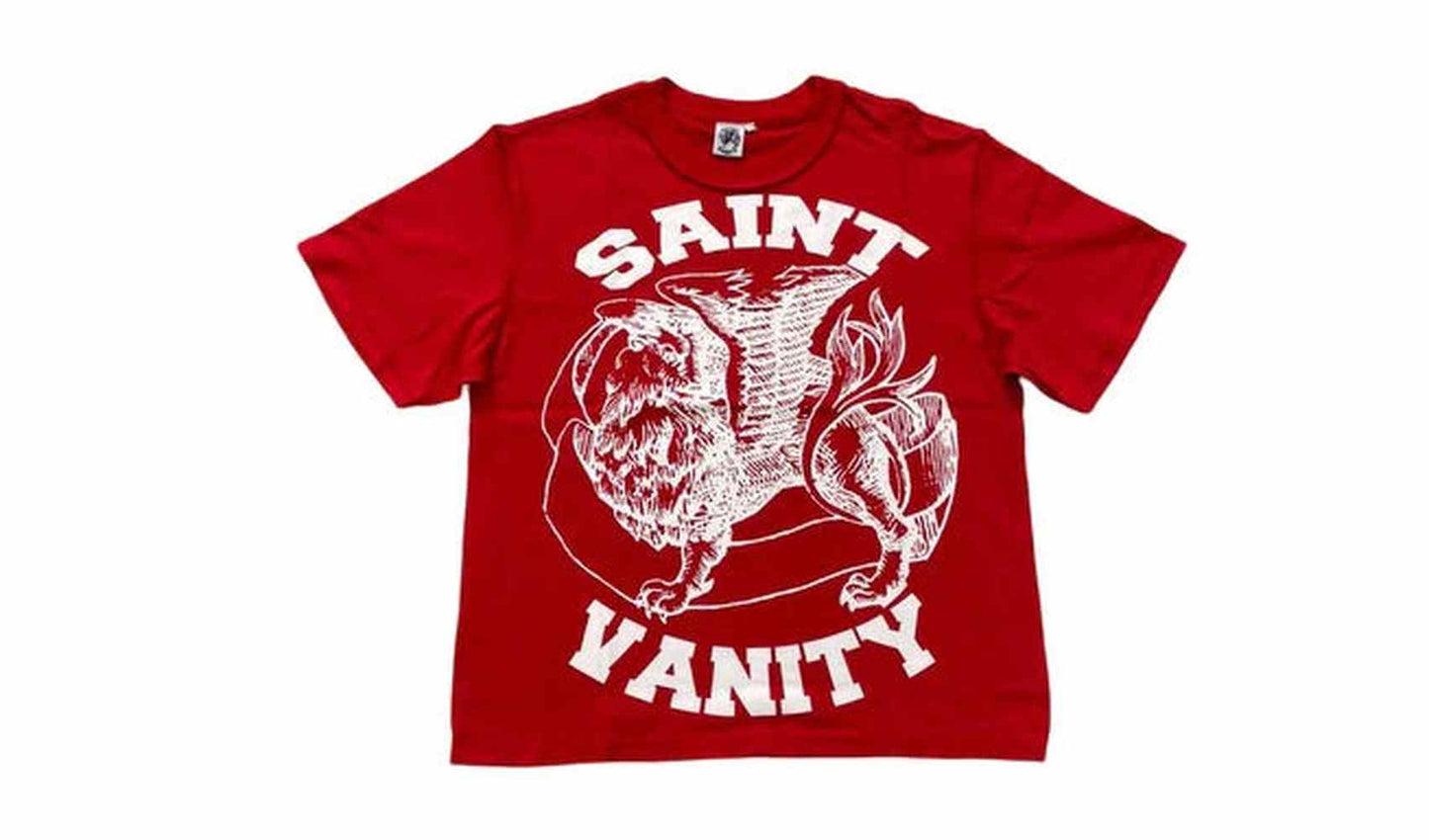 Saint Vanity Griffin Red Tee Brand new