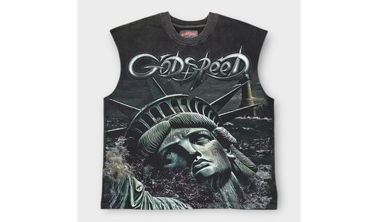 Godspeed Sunken Liberty 2 Sleeveless (Black Wash) Brand new
