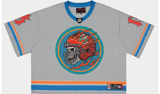 Godspeed  First Down Jersey (Grey/Blue/Orange) Brand new