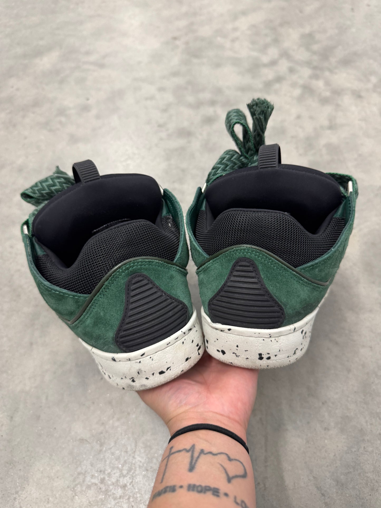 LANVIN CURB SNEAKERS “ Green “