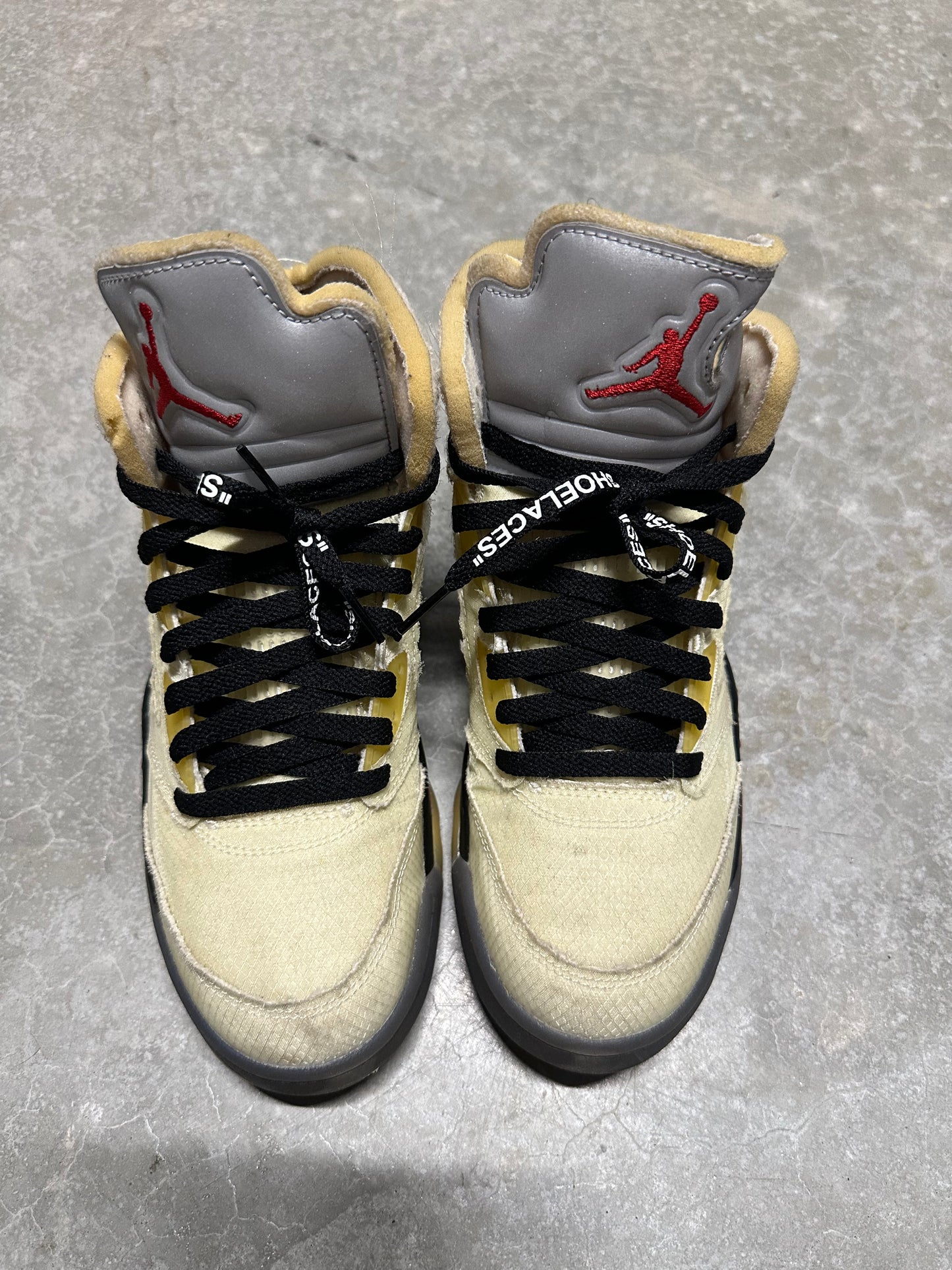 JORDAN 5 OFF WHITE “ sail “