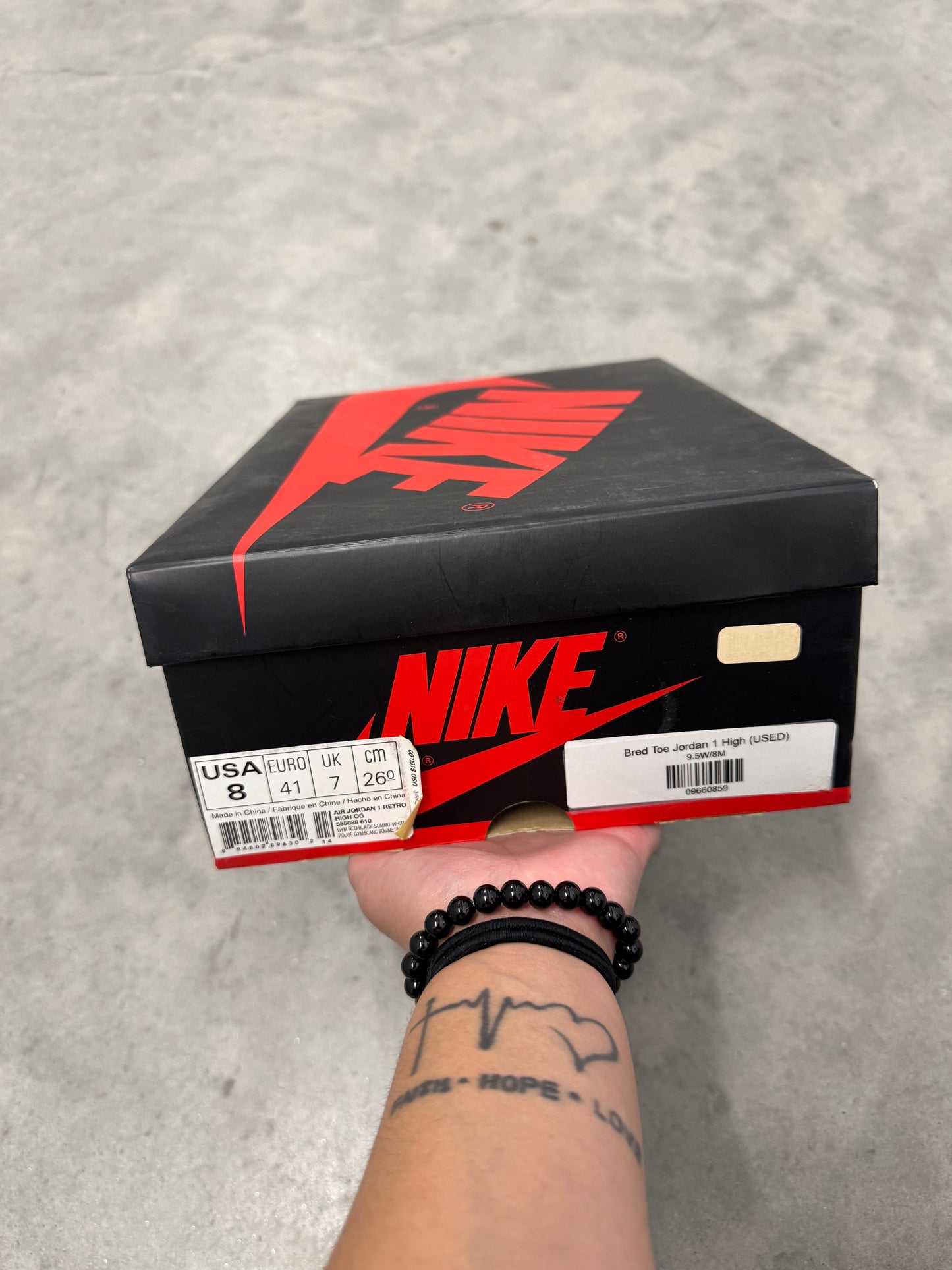 JORDAN 1 “ Bred Toe “