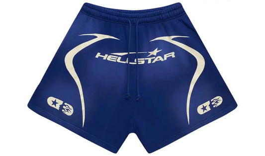 Hellstar warm up shorts "Blue" Brand new
