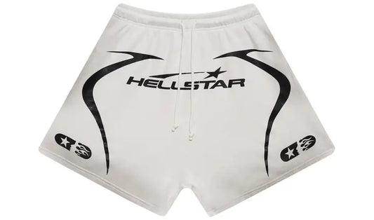 Hellstar warm up shorts "White" Brand new
