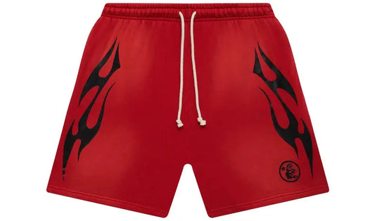 Hellstar Flame Shorts 'Red' Brand new