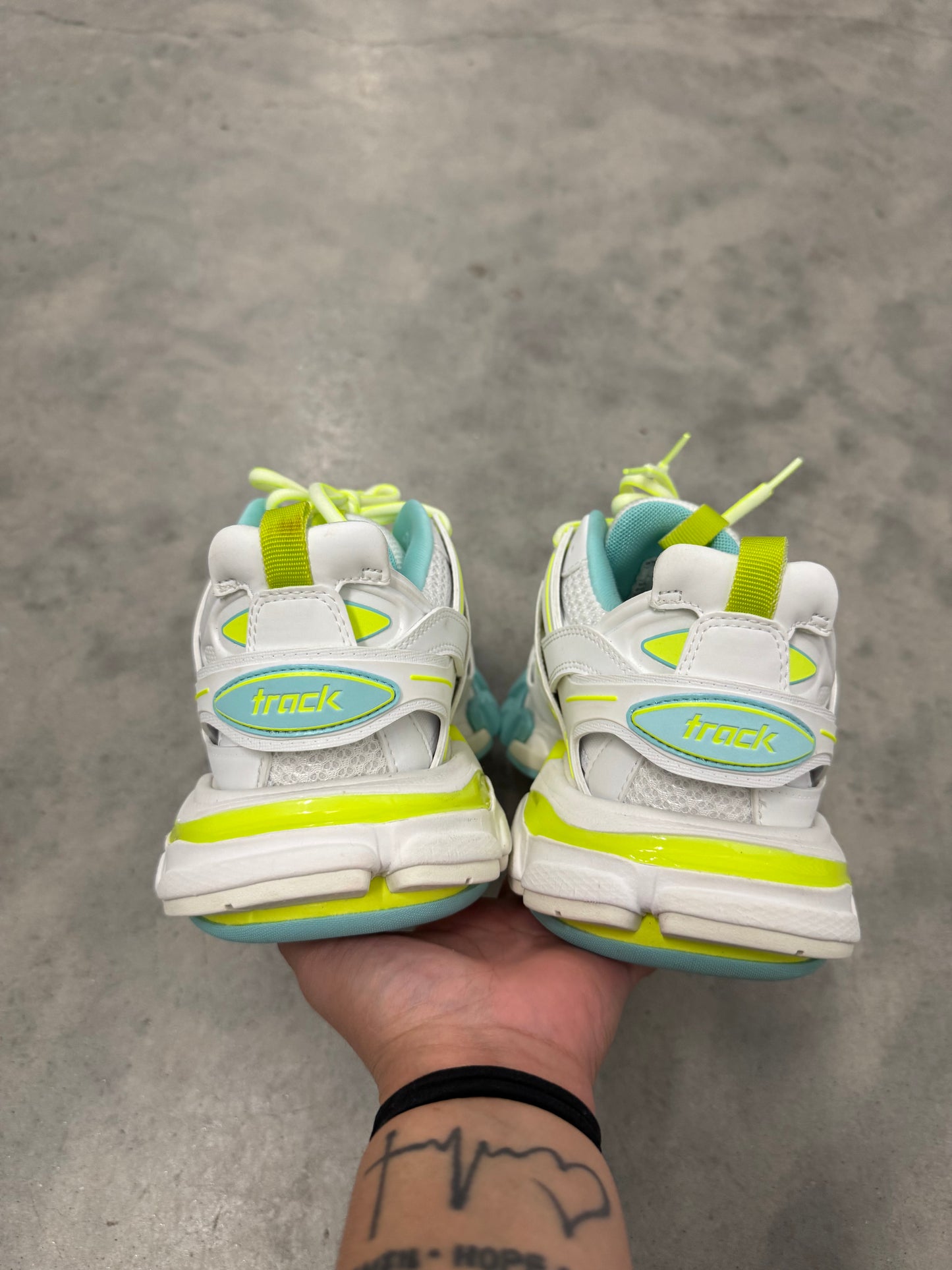 BALENCIAGA TRACK SNEAKER “ White Neon Yellow “