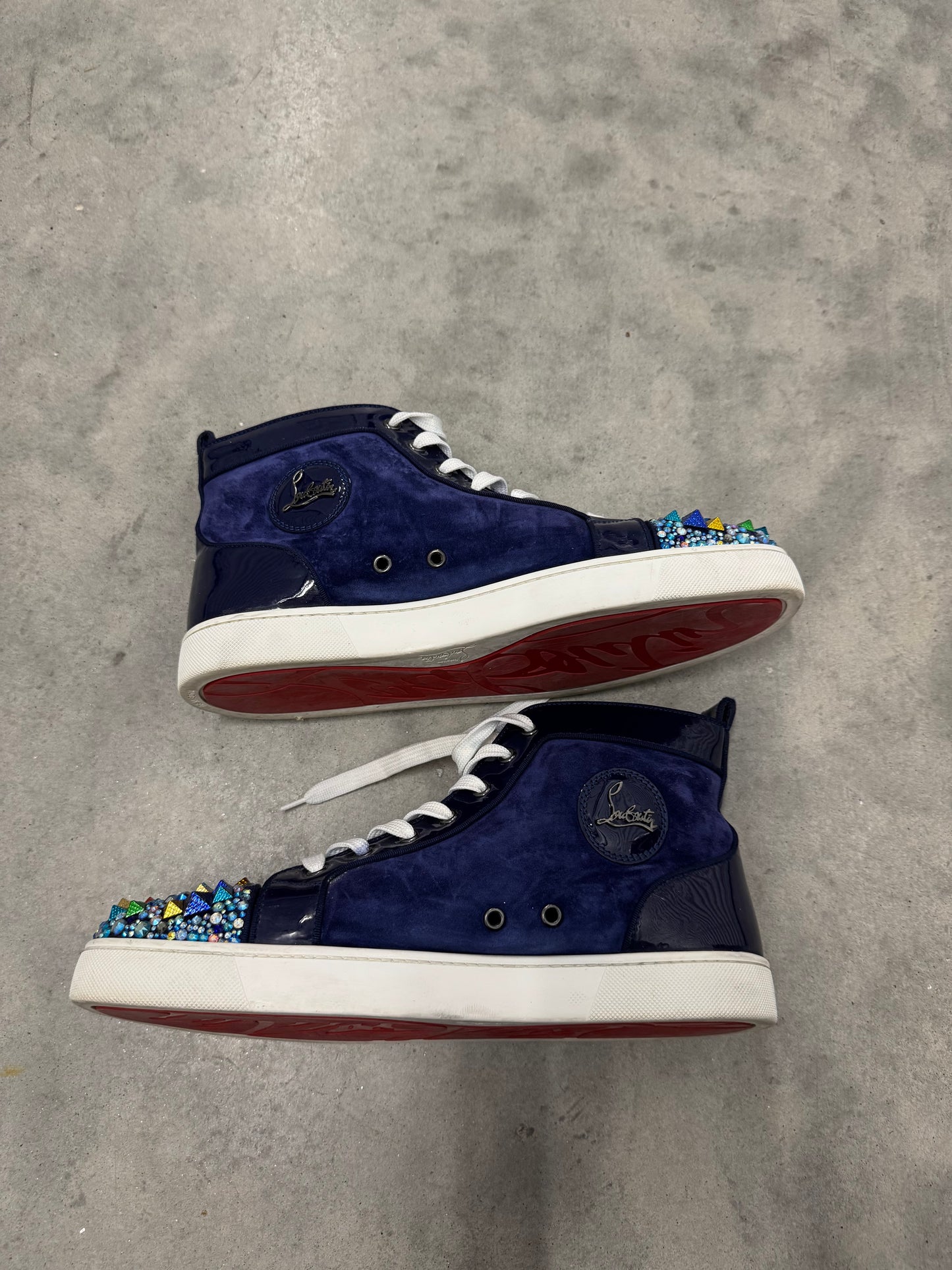 CHRISTIAN LOUBOUTIN MIXKEOLOUIS FLAT “ Navy - Multicolor “