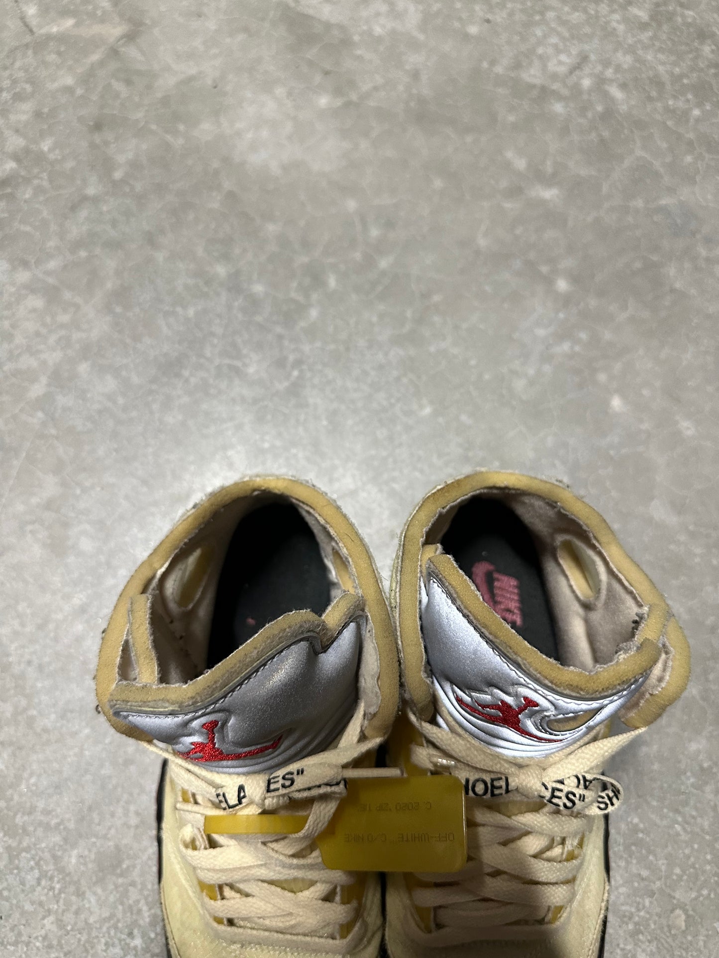 OFF WHITE JORDAN 5 “ sail “