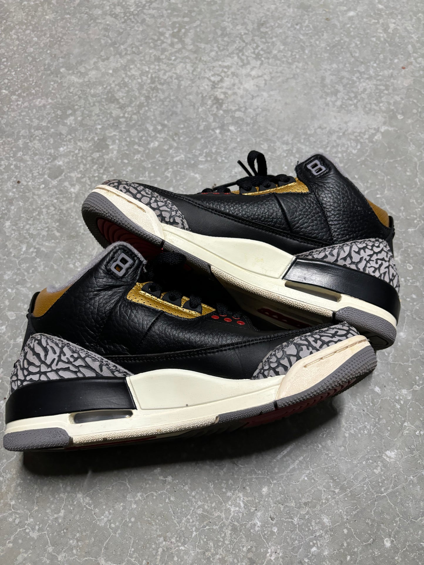 JORDAN 3 “ black gold “