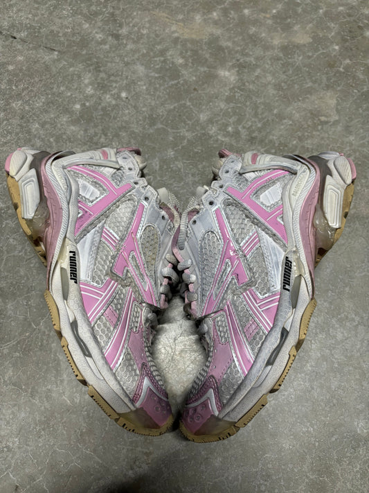 BALENCIAGA RUNNER SNEAKER “ white pink “