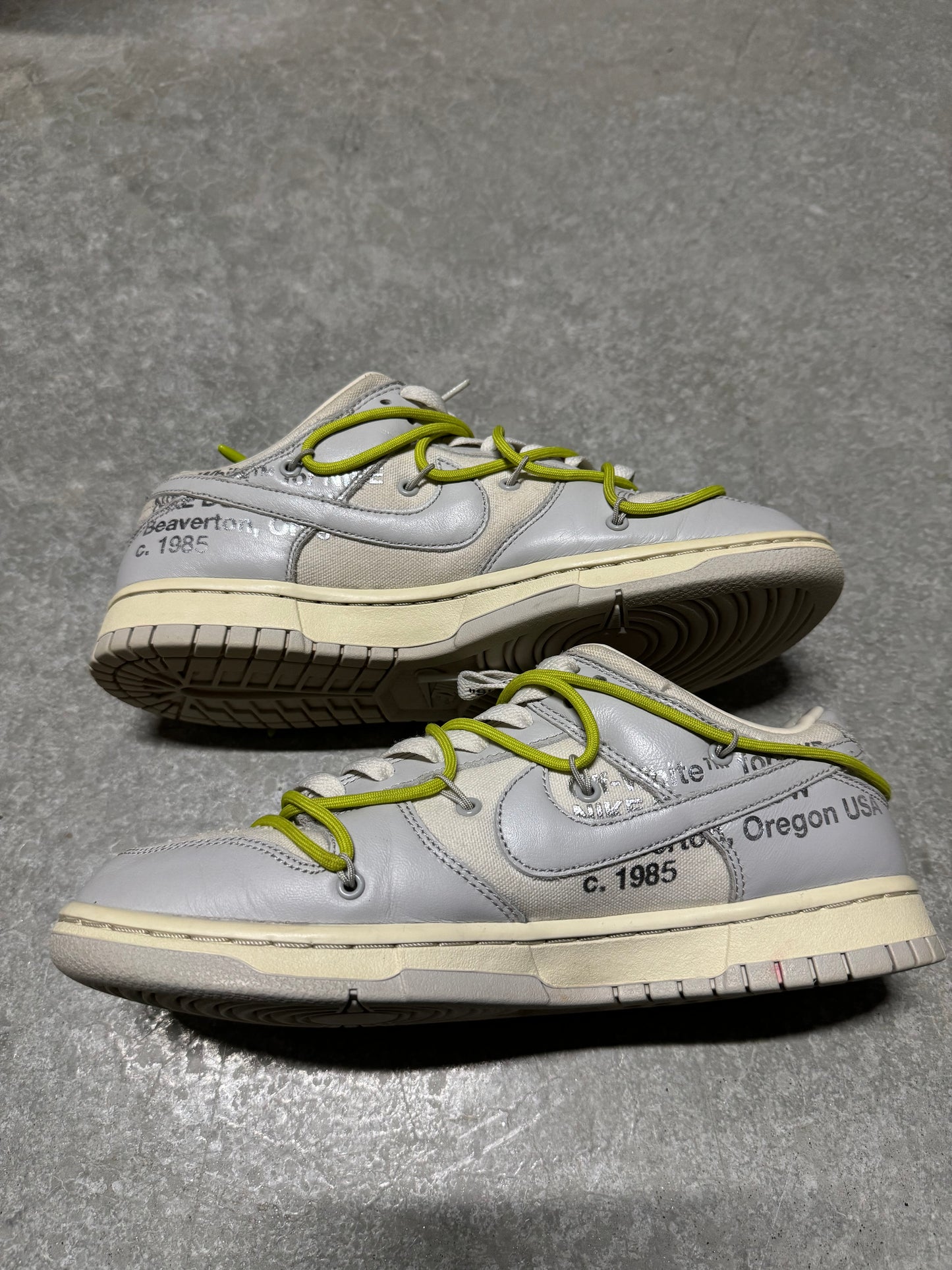 OFF WHITE DUNK “ Lot 8 of 50 “