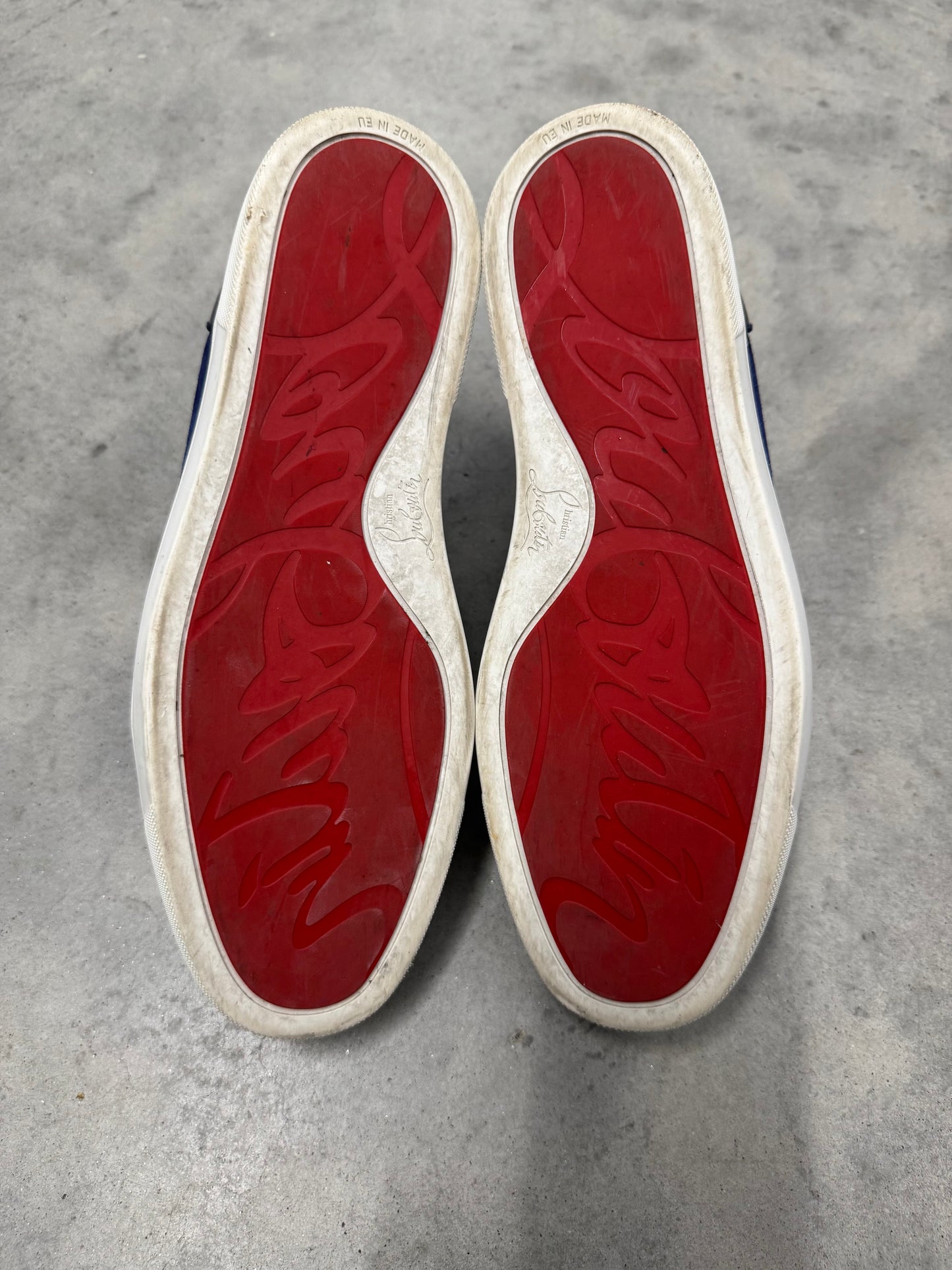 CHRISTIAN LOUBOUTIN MIXKEOLOUIS FLAT “ Navy - Multicolor “
