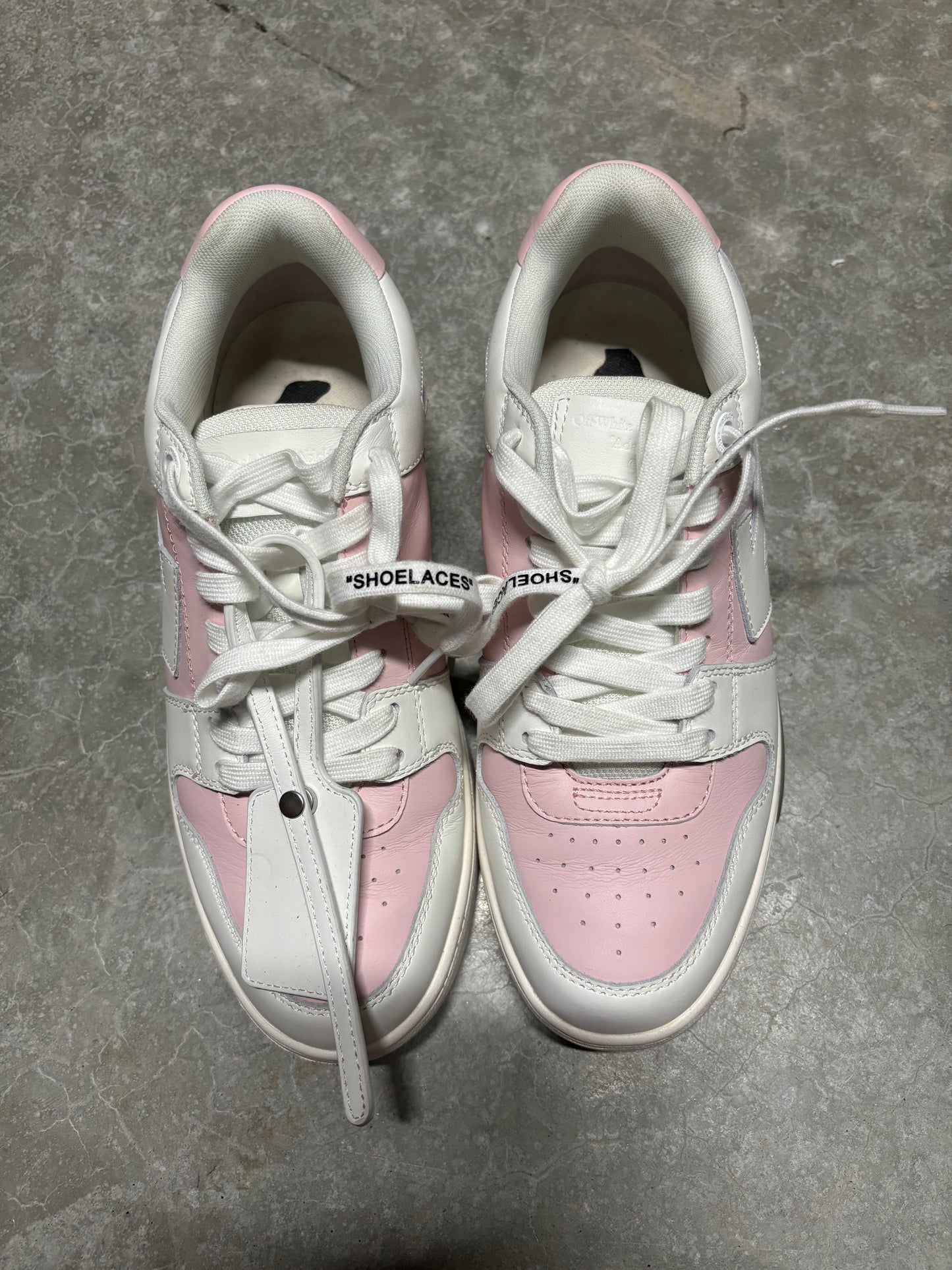 OFF WHITE OUT OF OFFICE “ pink white “