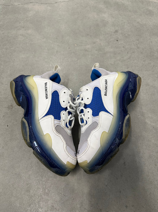 BALENCIAGA TRIPLE S “ White Blue “