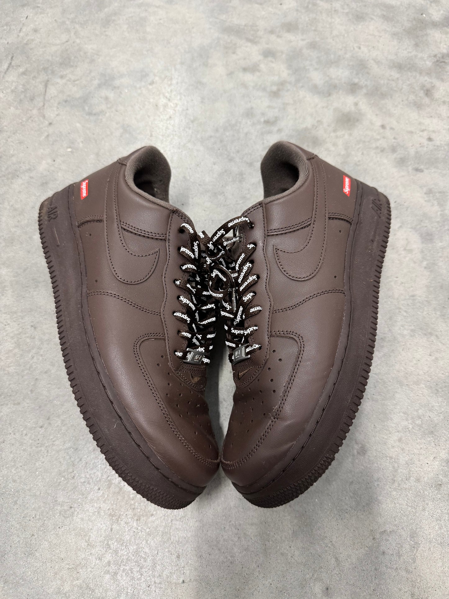 AIR FORCE SUPREME LOW “ Box-Logo Baroque Brown “