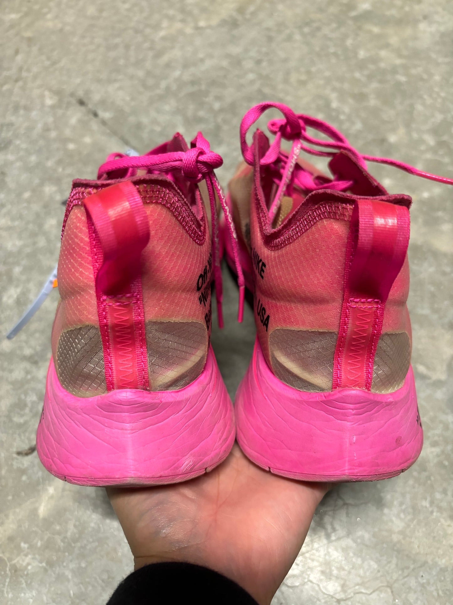 OFF WHITE ZOOM FLY “ tulip pink “