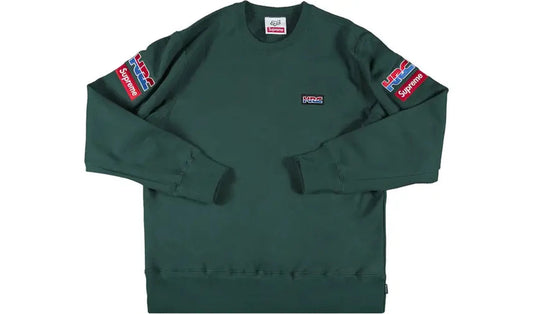 Supreme x Honda Fox Racing Crewneck 'Green' Brand new
