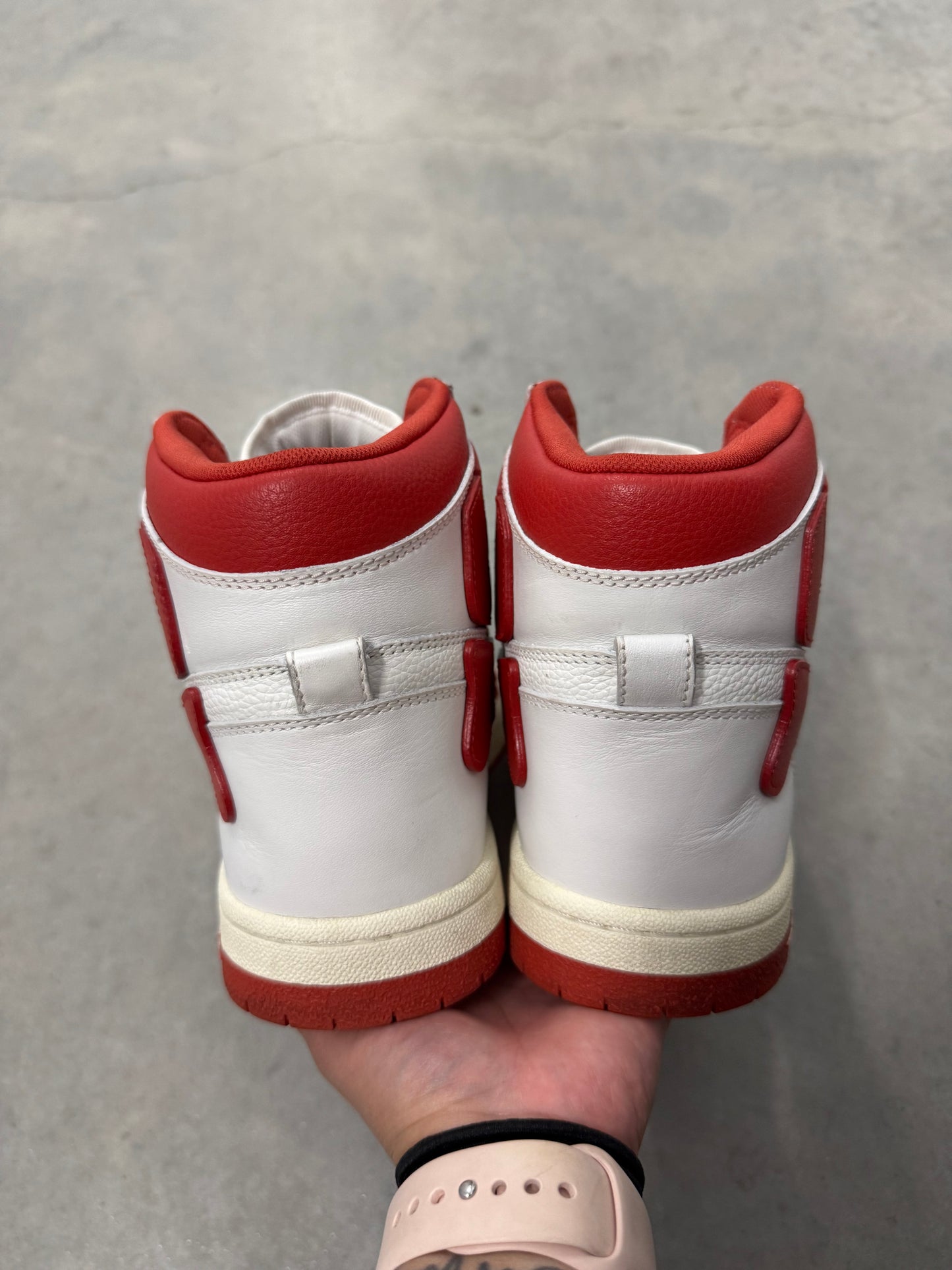 AMIRI SKEL TOP HIGH “ White Red “