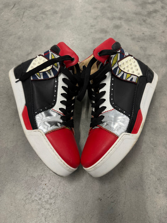 CHRISTIAN LOUBOUTIN LOUBIKICK FLAT CALF SPIKE “ Fraise “