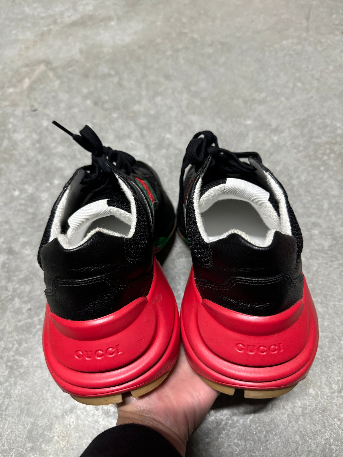 GUCCI RHYTON “ black red green reflective “