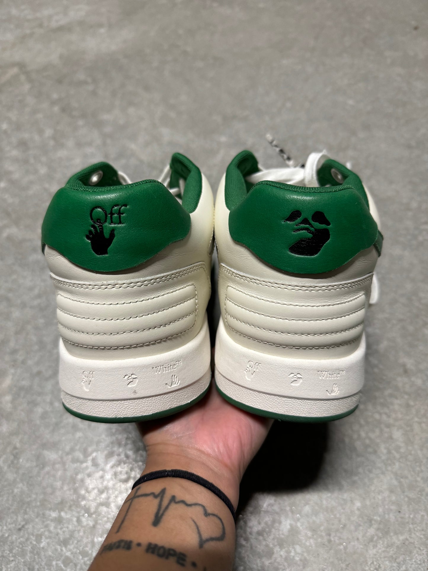 OFF WHITE OUT OF OFFICE “ White Green “