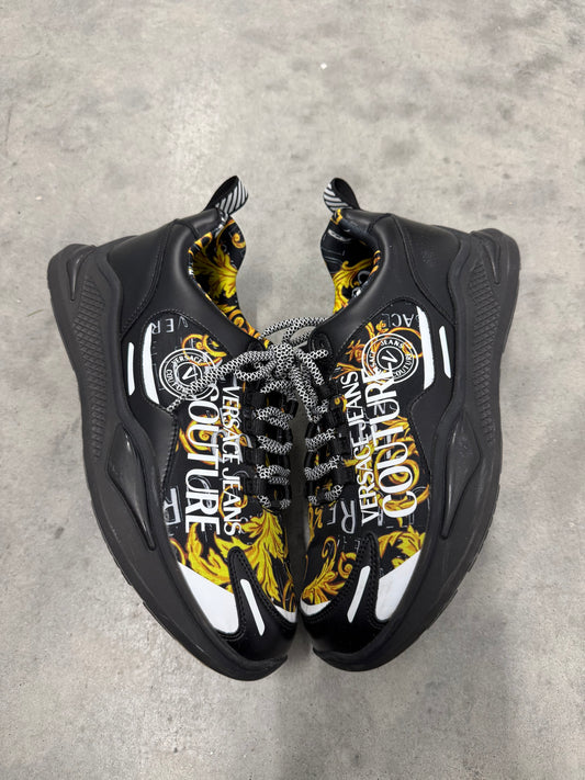 VERSACE JEANS LEVION SNEAKER “ Baroque print - Black Gold “