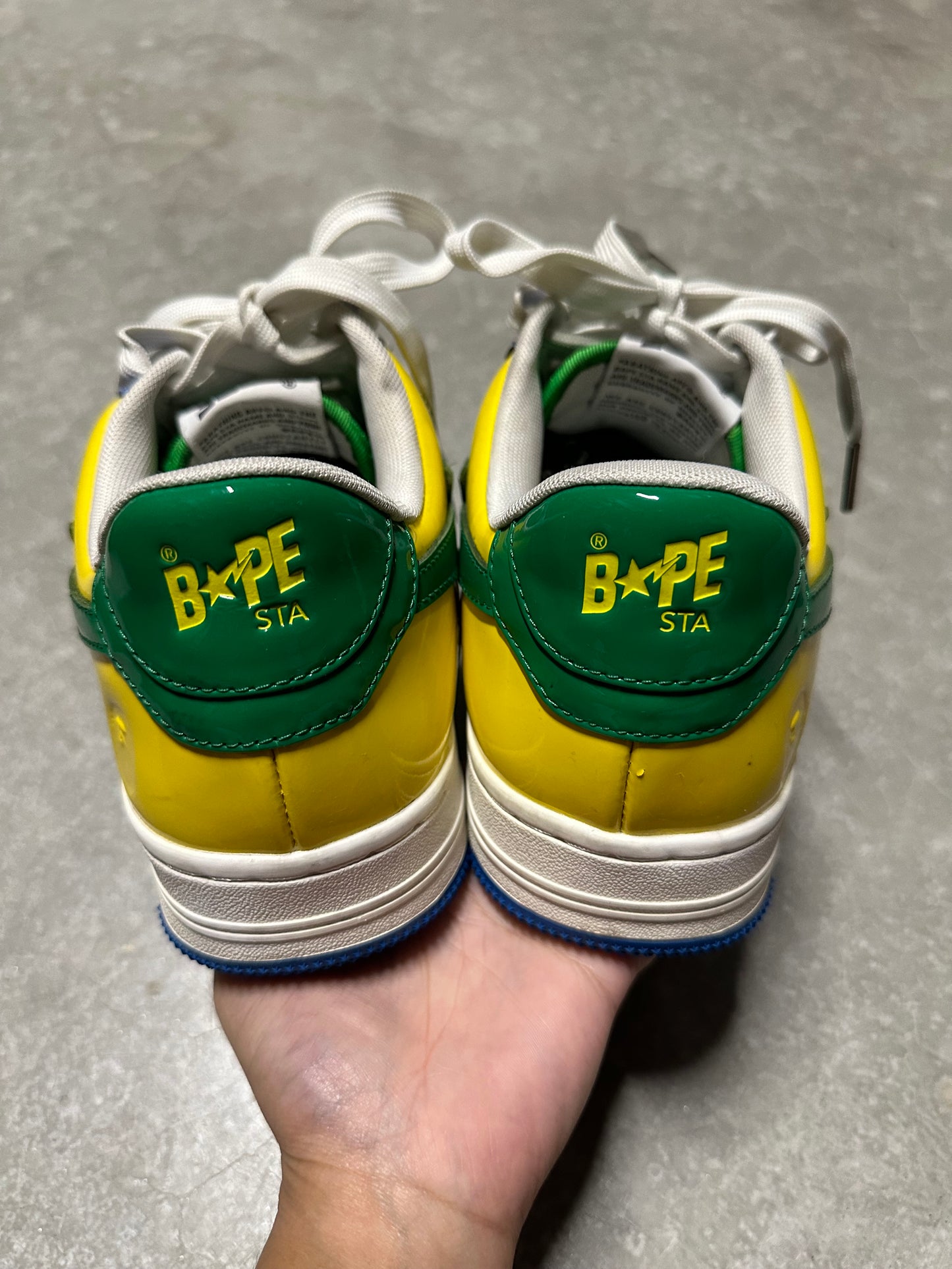 BAPESTA “ yellow blue green “