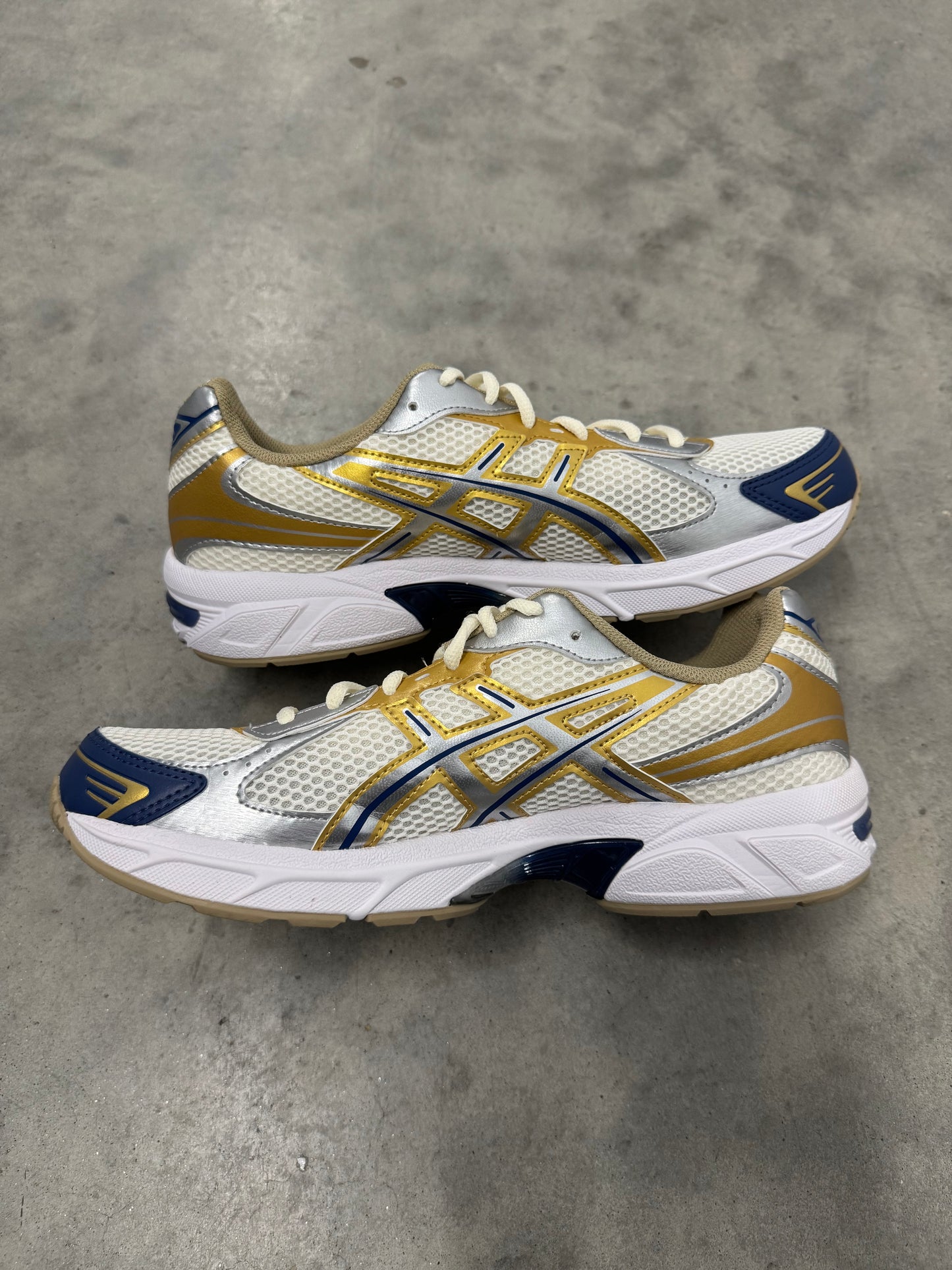 ASICS GEL-1130 “ Cream Pure Silver Gold Blue “