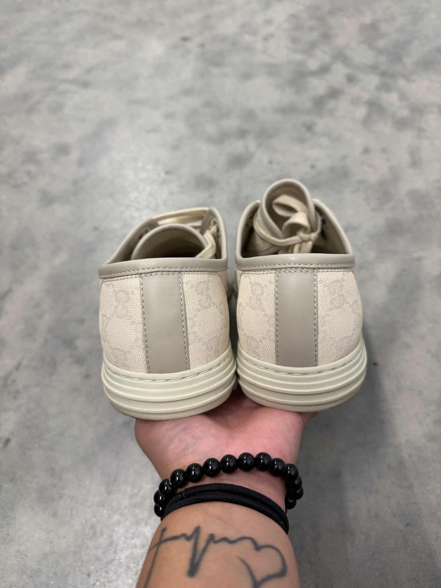 GUCCI GG LOW “ Cotton Washed - White “