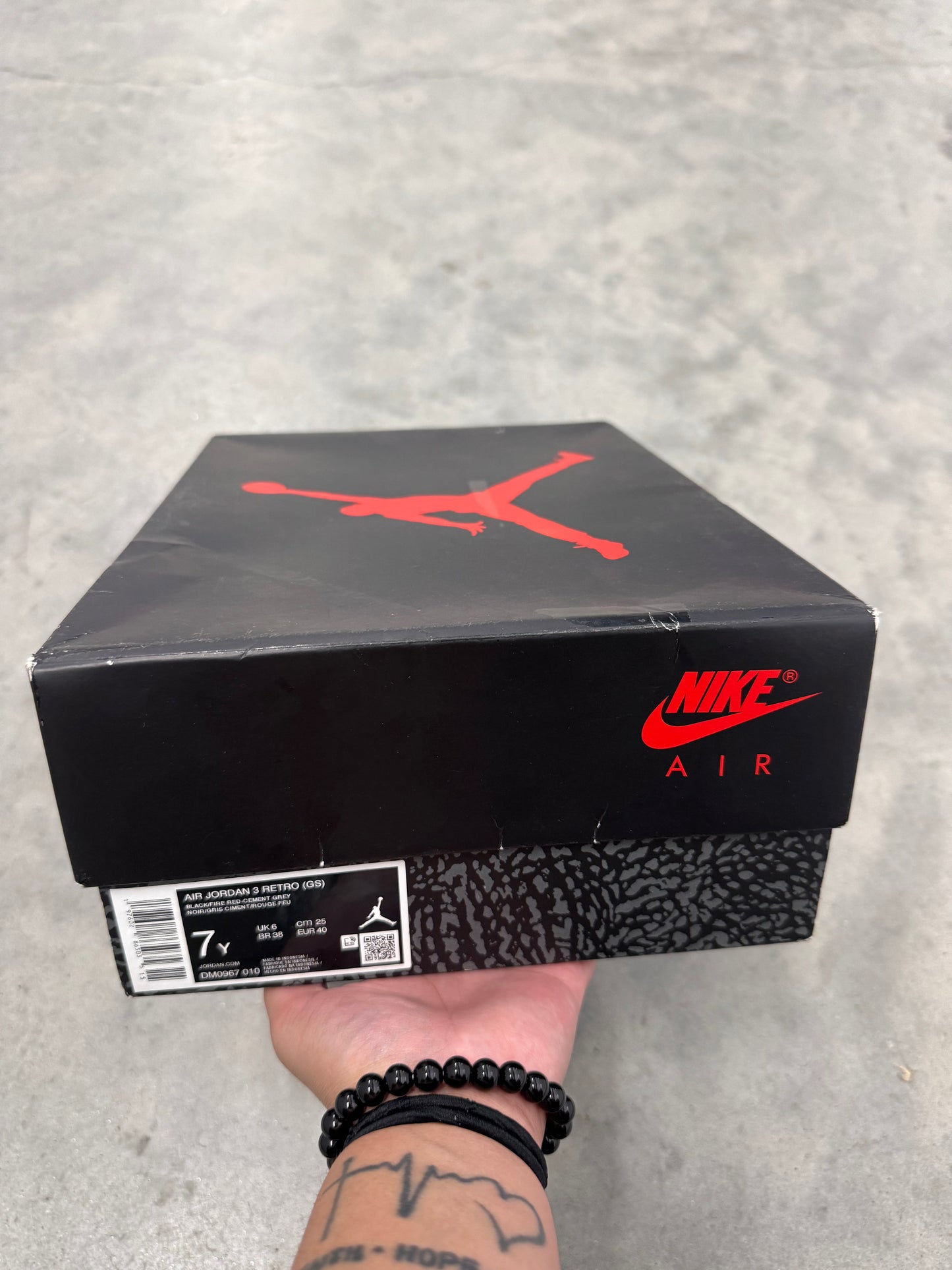 JORDAN 3 “ Black Cement “