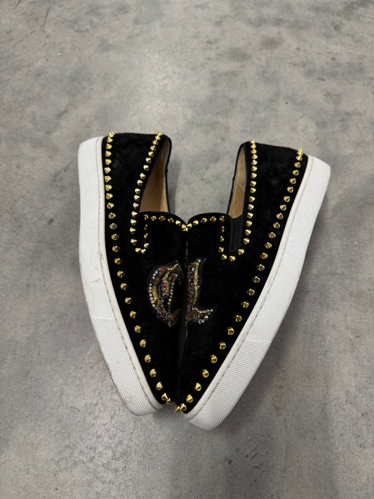 CHRISTIAN LOUBOUTIN ROLLER BOAT “ Black Gold “