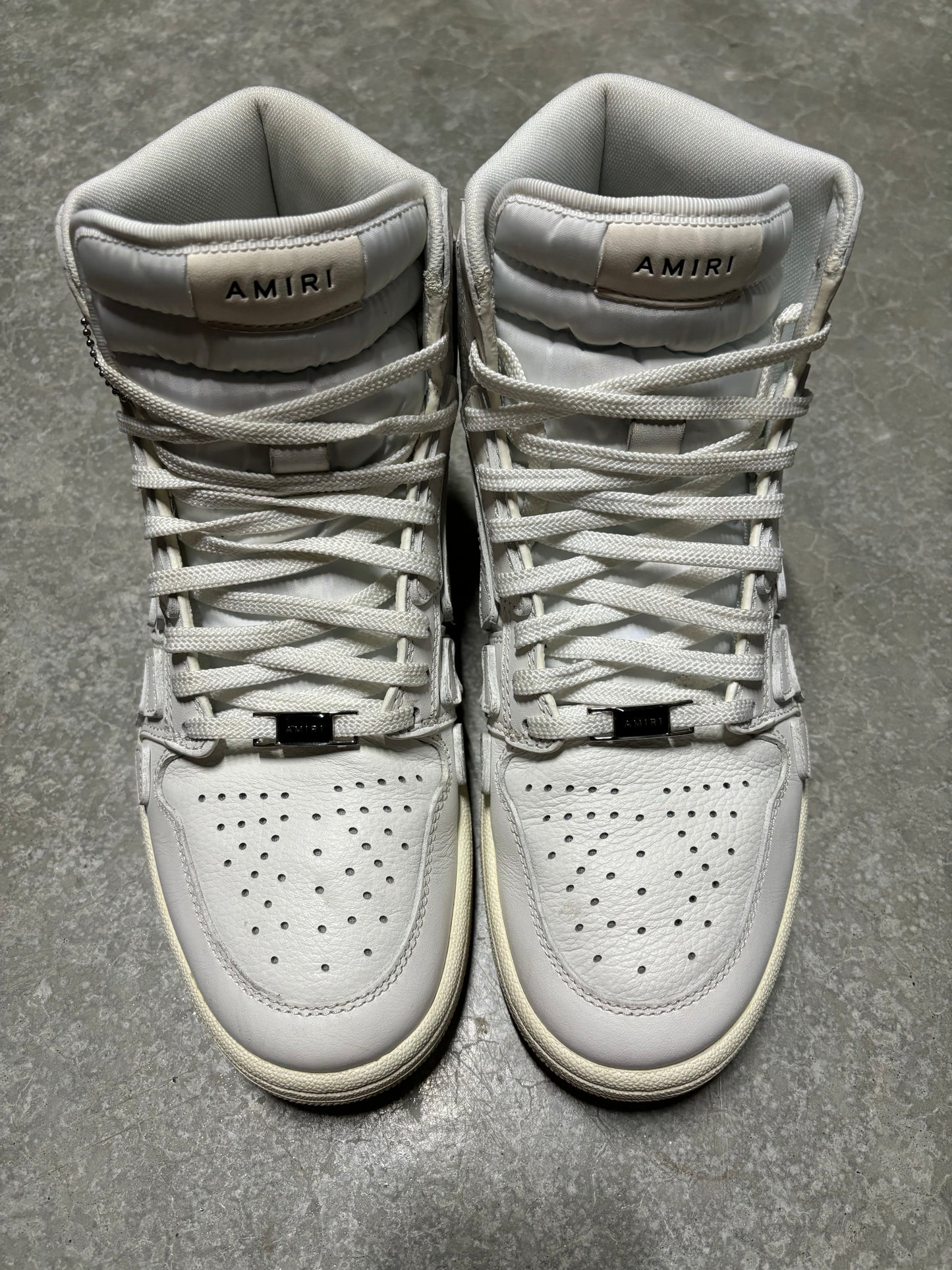 AMIRI SKEL HIGH TOP “ white “