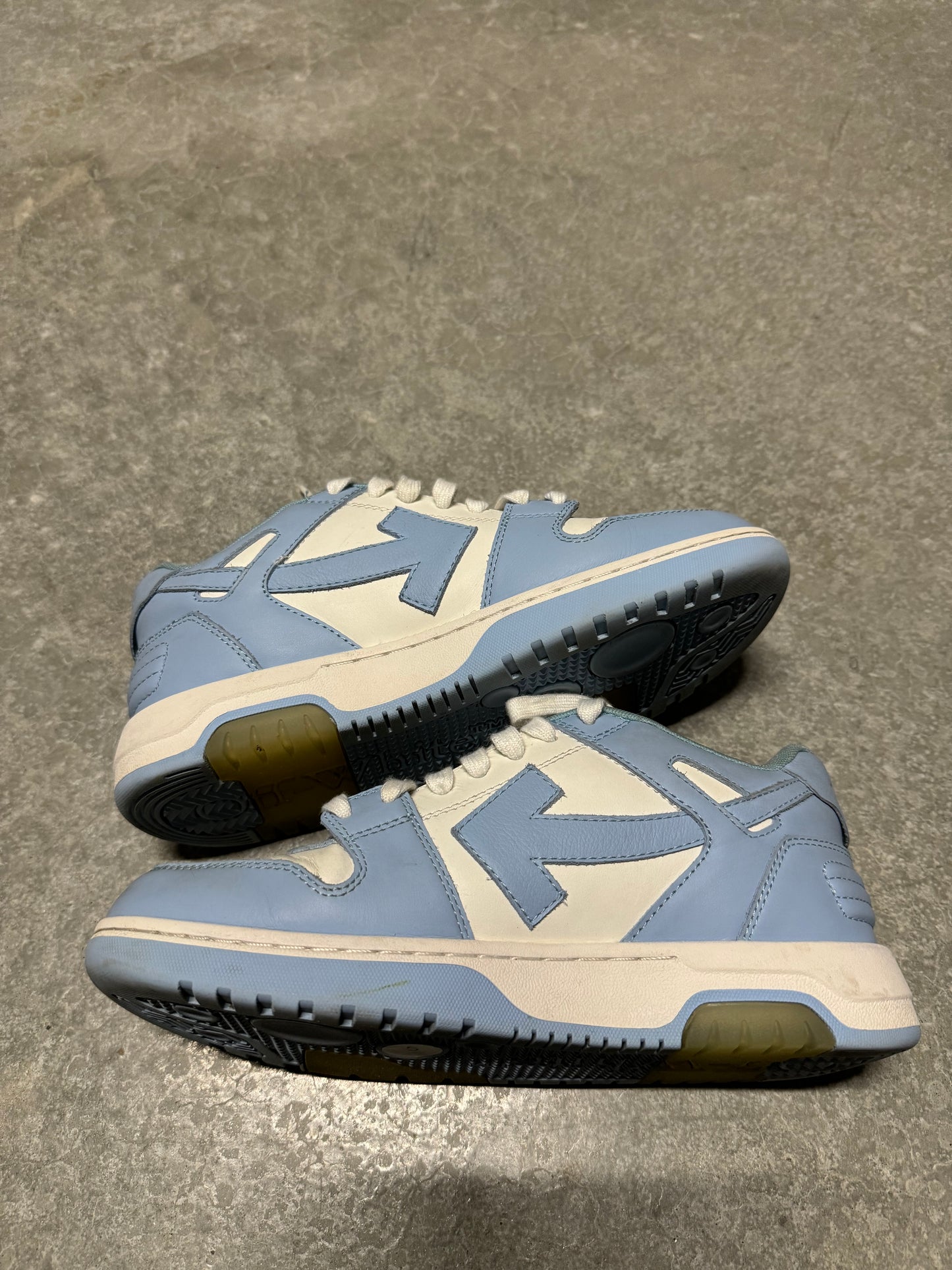 OFF WHITE OUT OF OFFICE “ light blue “