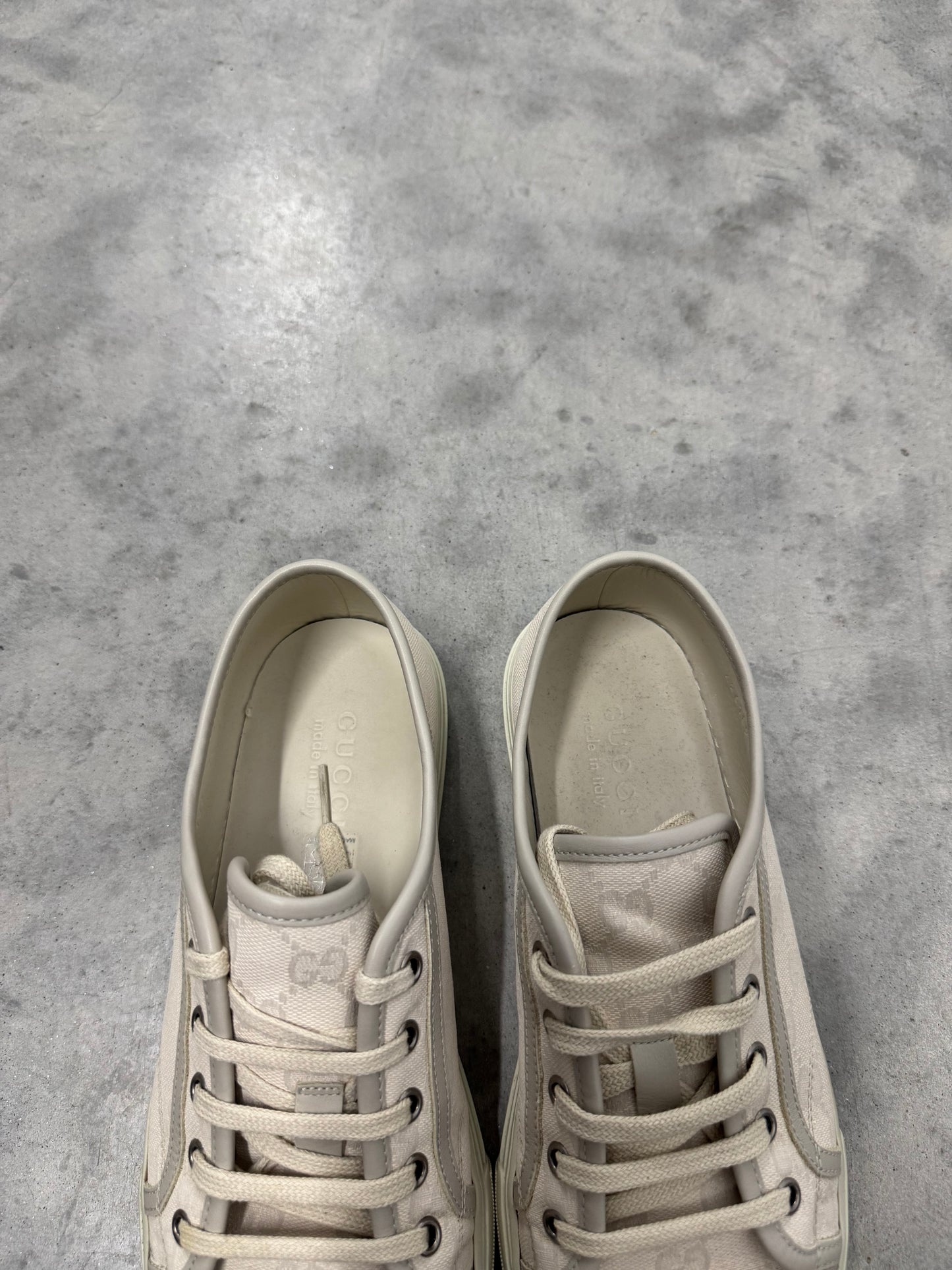 GUCCI GG LOW “ Cotton Washed - White “