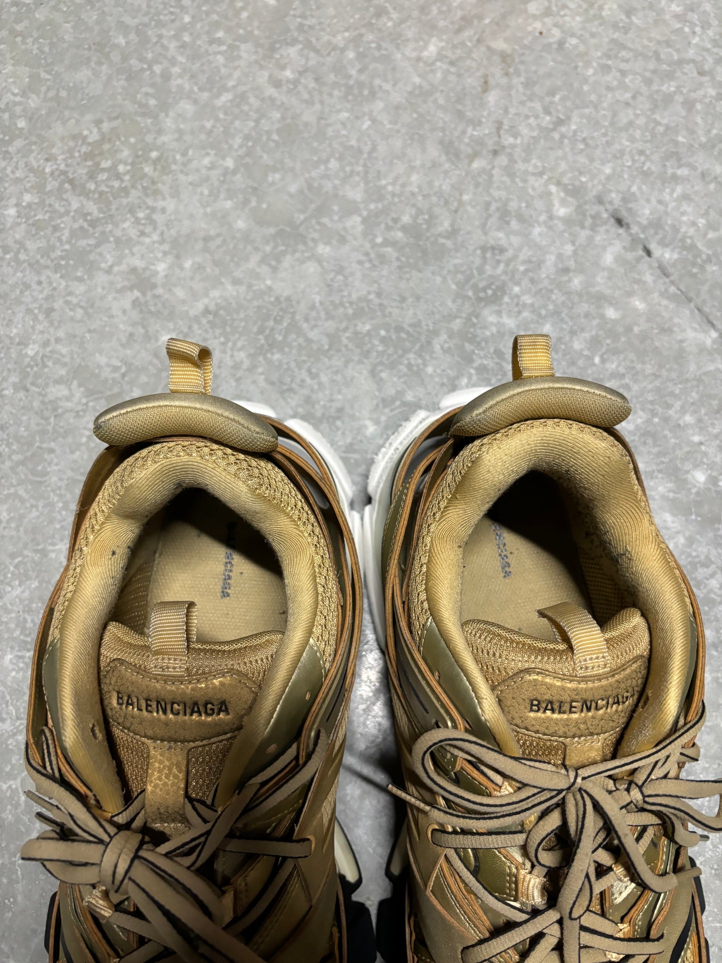 BALENCIAGA TRACK “ metallic gold “