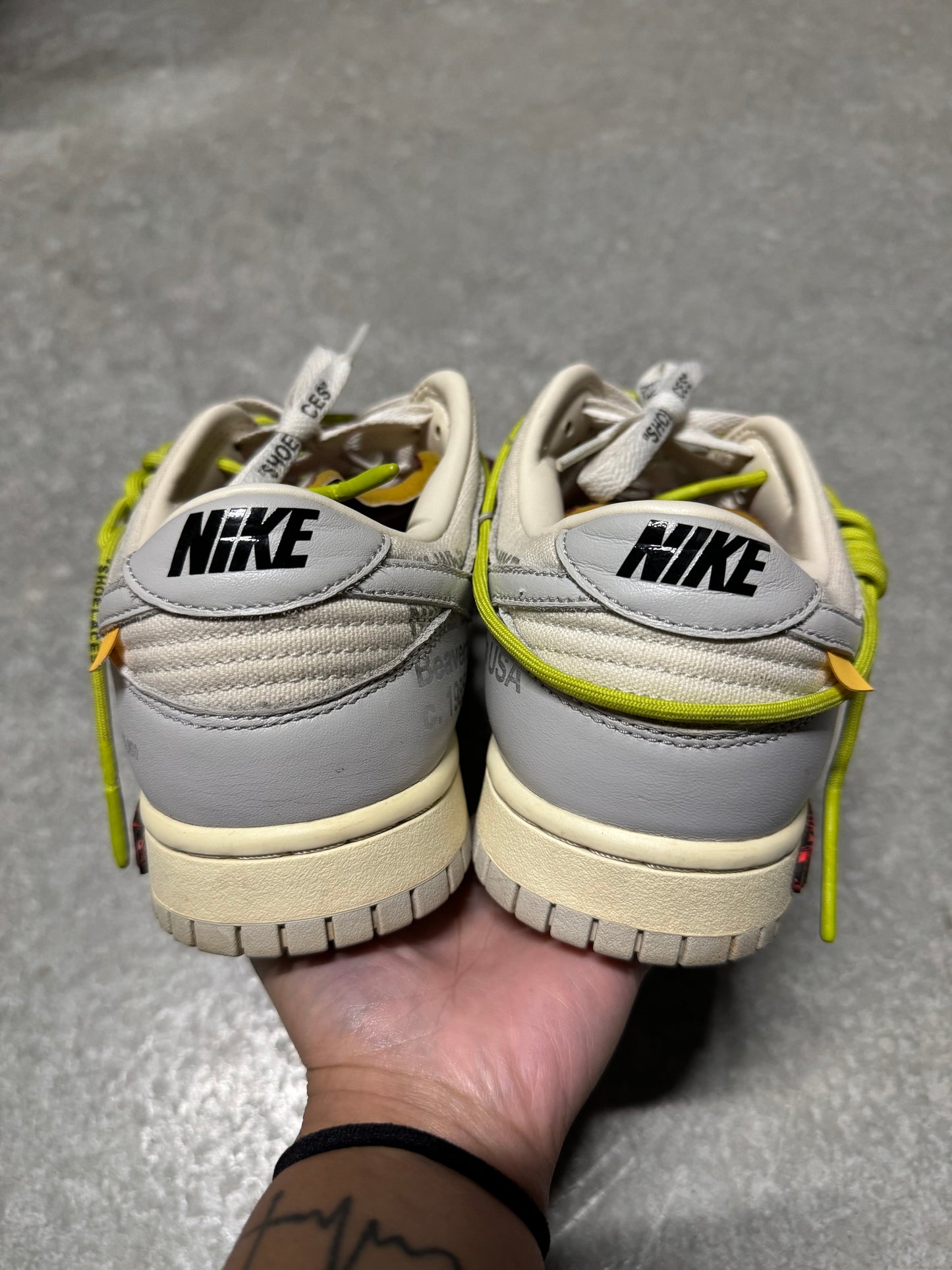 OFF WHITE DUNK “ Lot 8 of 50 “