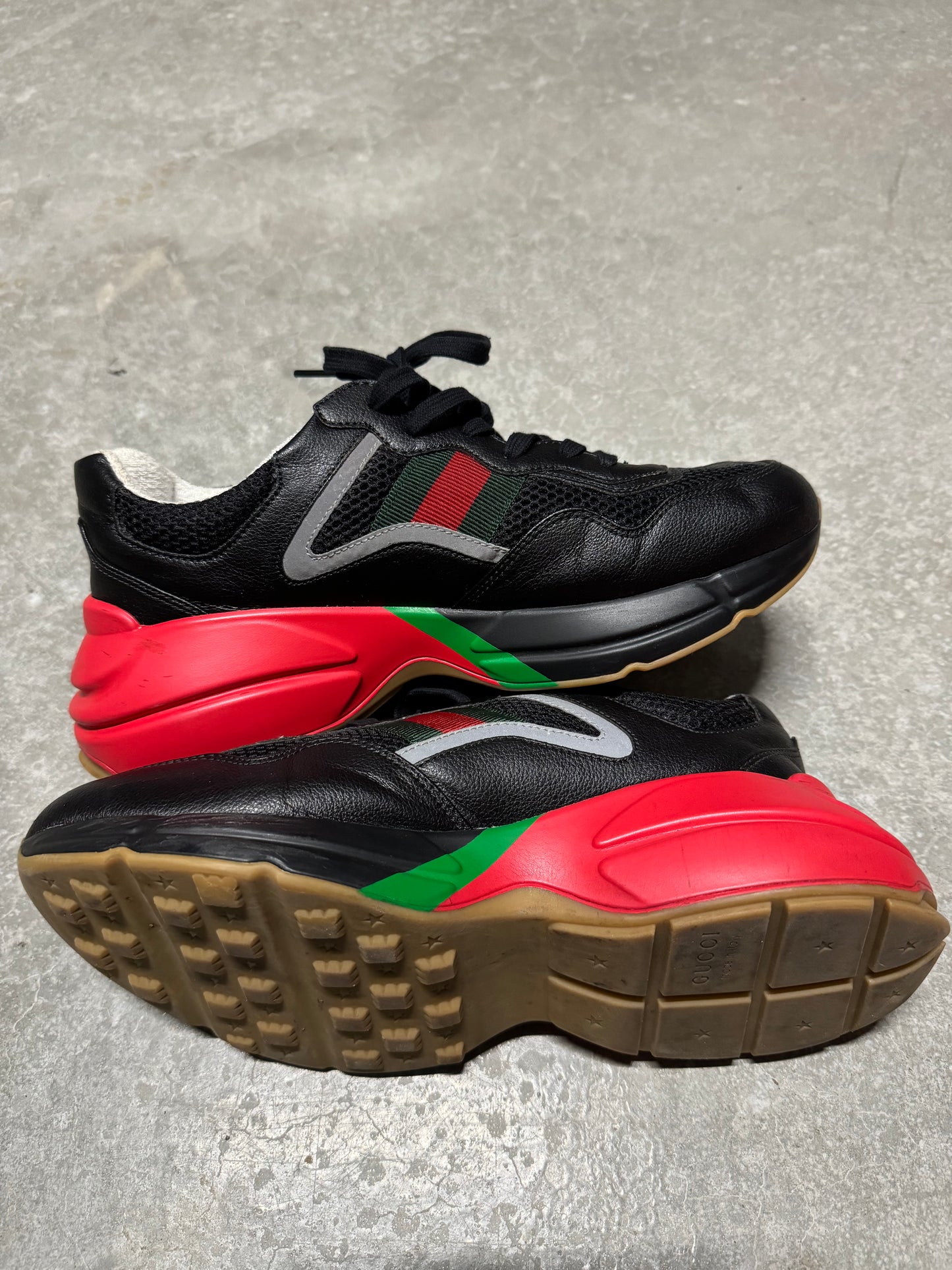 GUCCI RHYTON “ black red green reflective “