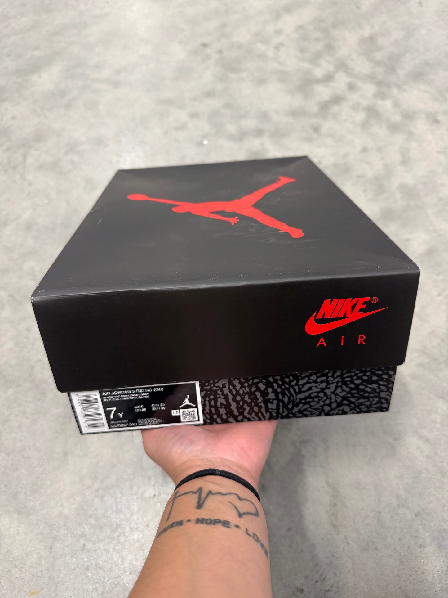 JORDAN 3 “ Black Cement “