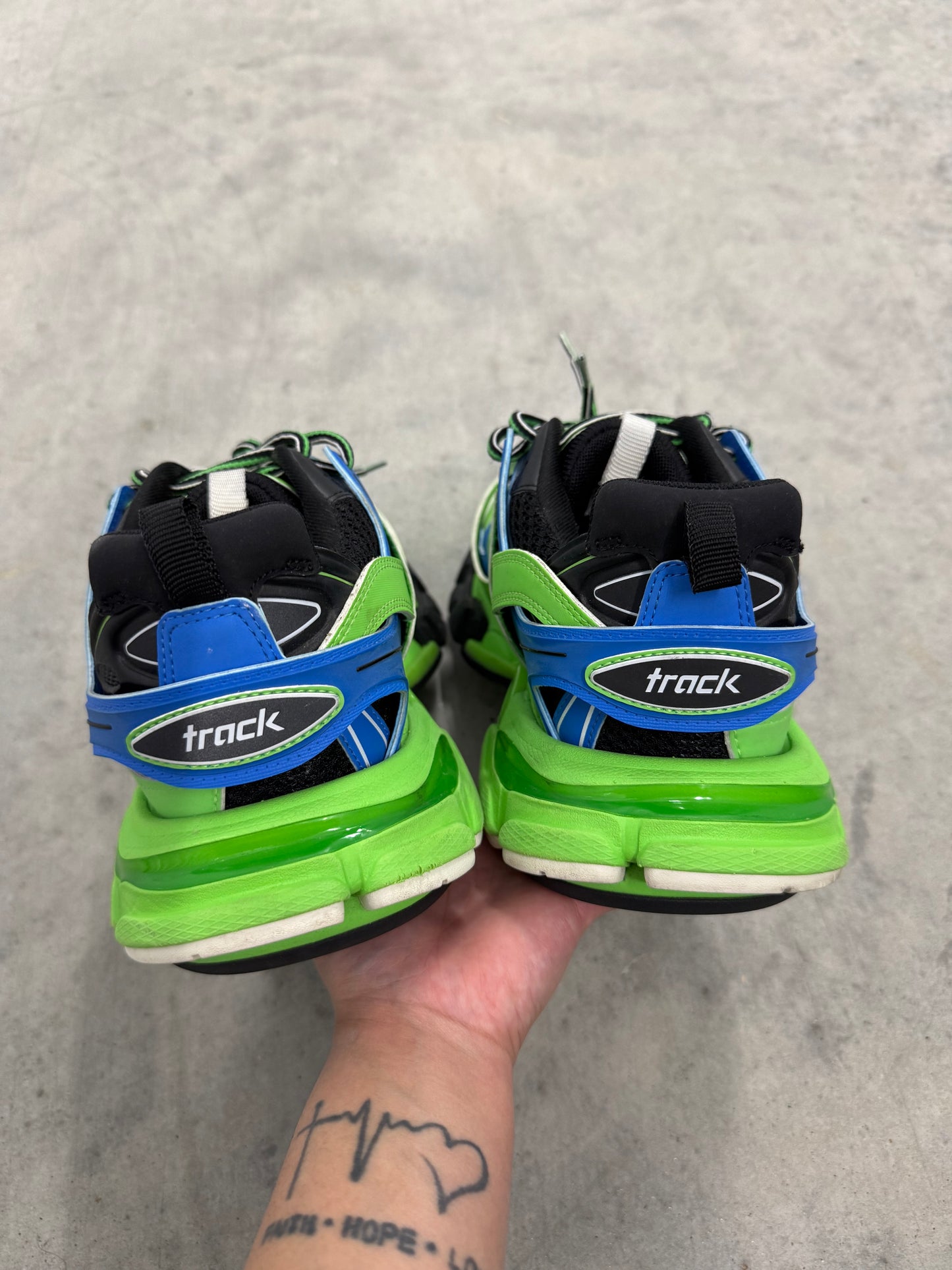 BALENCIAGA TRACK SNEAKER “ Blue Green “