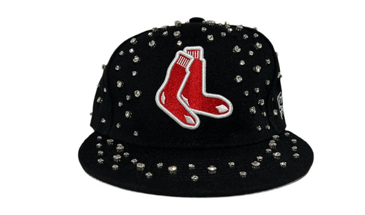 Boston Rhinestone Snapback Hat Brand new