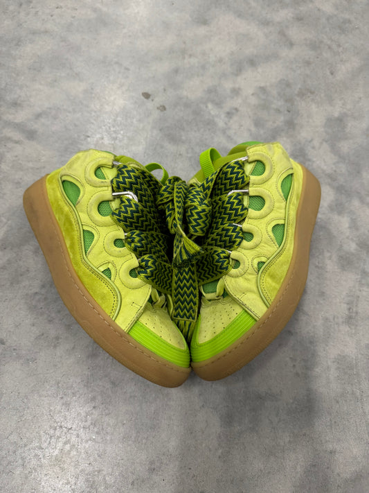 LANVIN CURB SNEAKERS “ Green Gum “