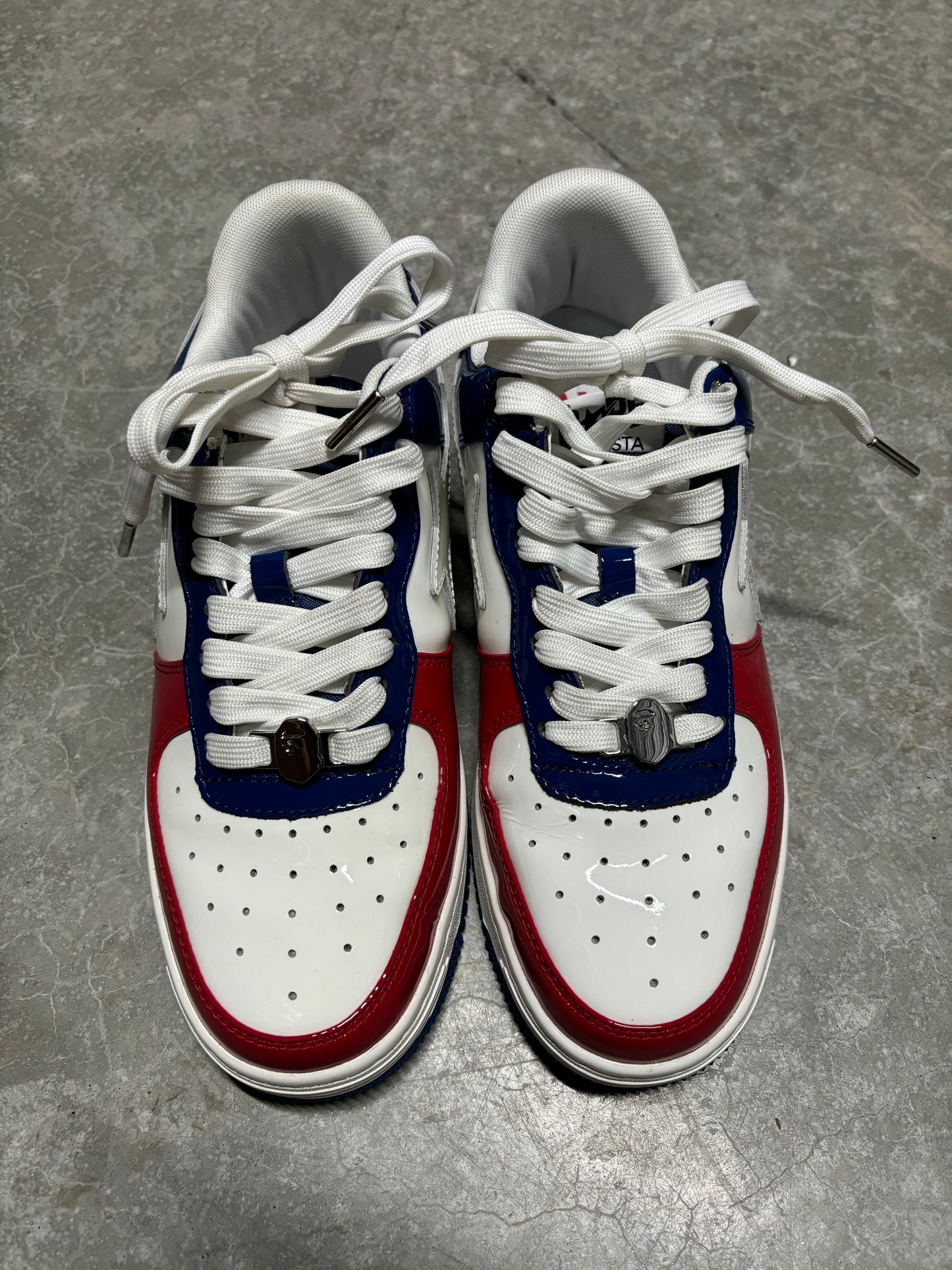 BAPESTA LOW “ red blue white “