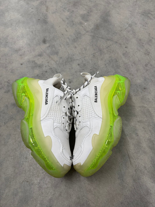 BALENCIAGA WMNS TRIPLE S “ clear sole - white fluo yellow “